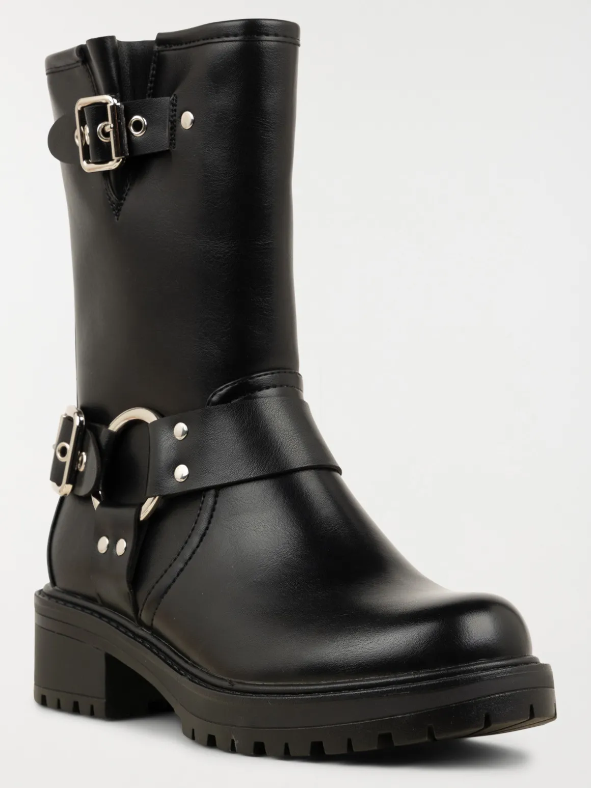 Bottines noires brides femme (36-41)
