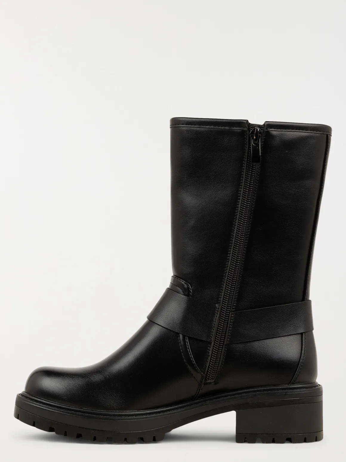 Bottines noires brides femme (36-41)