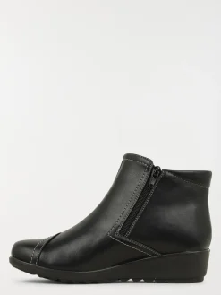 Bottines noires confort femme (37-42)
