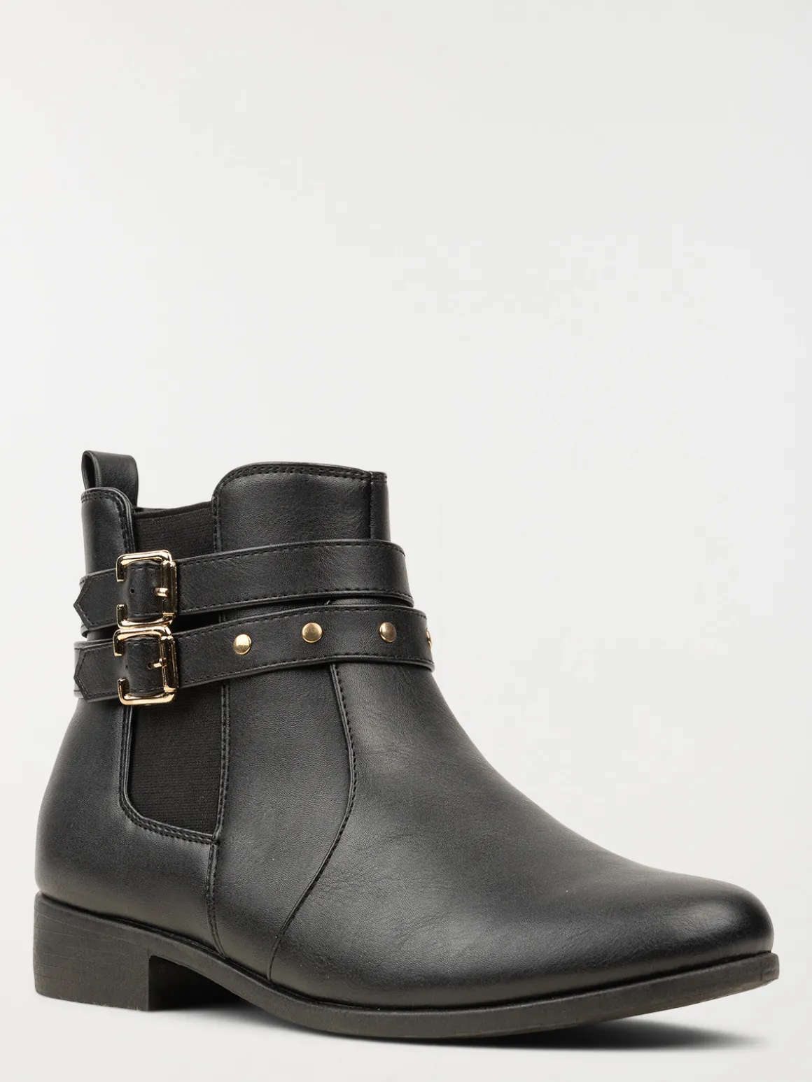 Bottines noires femme brides (36-41)