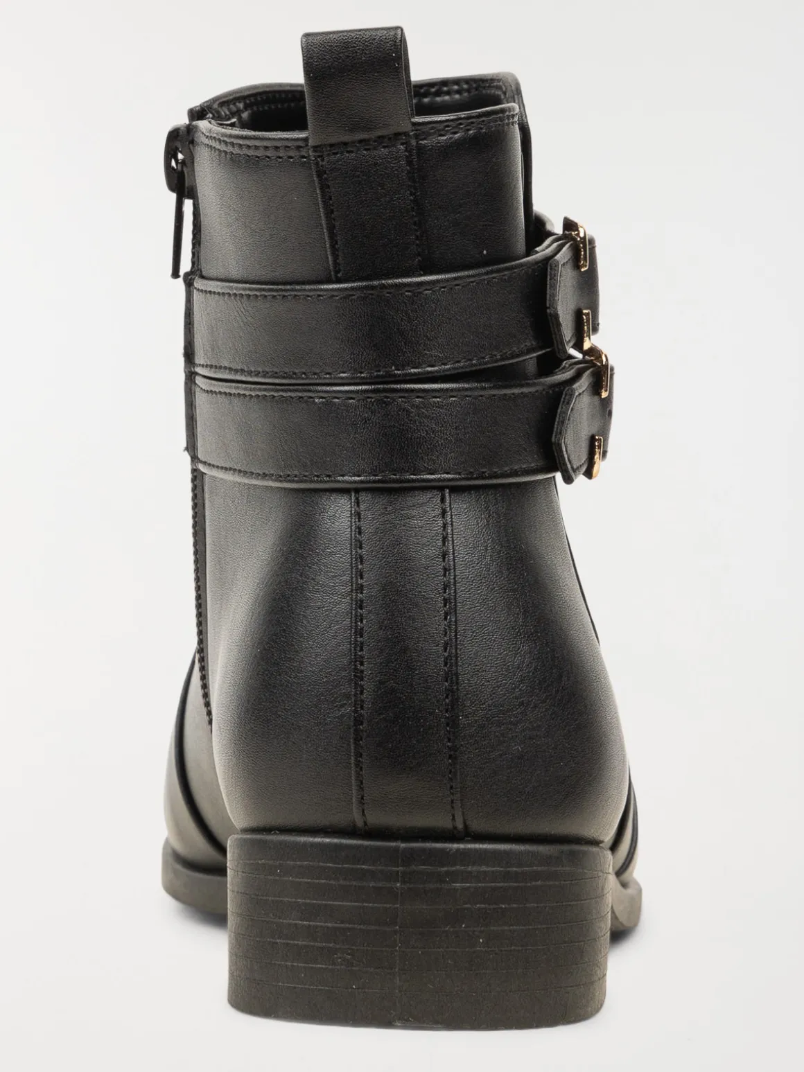 Bottines noires femme brides (36-41)