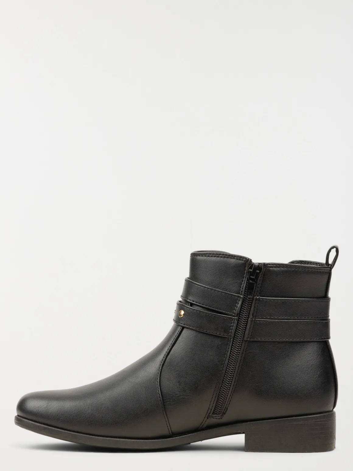 Bottines noires femme brides (36-41)