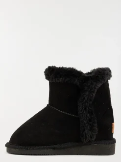 Bottines noires fourrées fille (25-30)