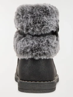 Bottines noires fourrées fille (24-30)