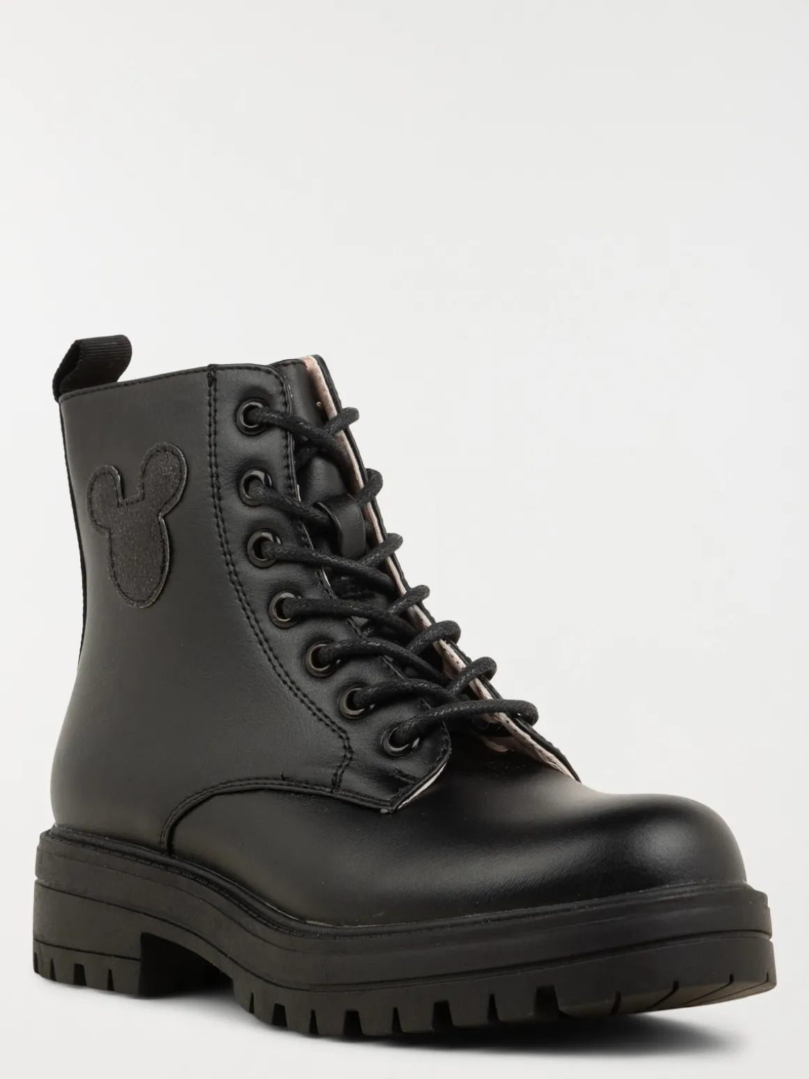 Bottines noires lacets fille (36-39)