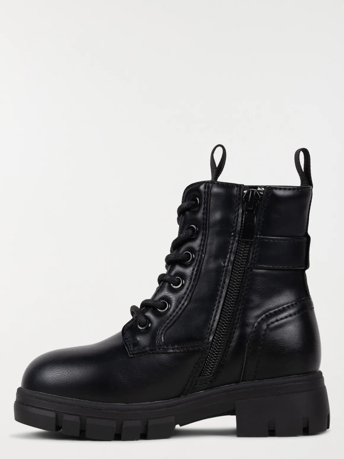Bottines noires lacets fille (25-30)