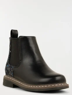 Bottines noires pailletées fille (24-30)