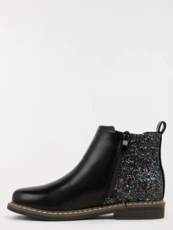 Bottines noires pailletées fille (31-36)