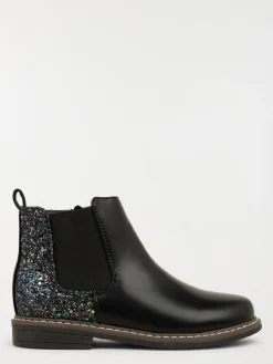 Bottines noires pailletées fille (31-36)