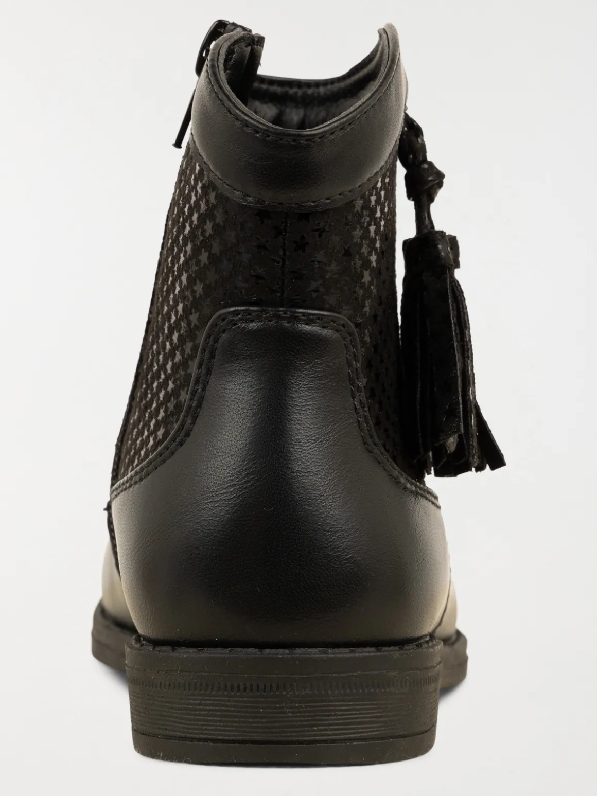 Bottines noires pompons fille (25-30)