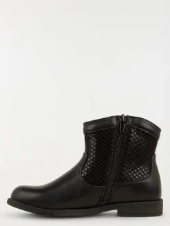 Bottines noires pompons fille (25-30)