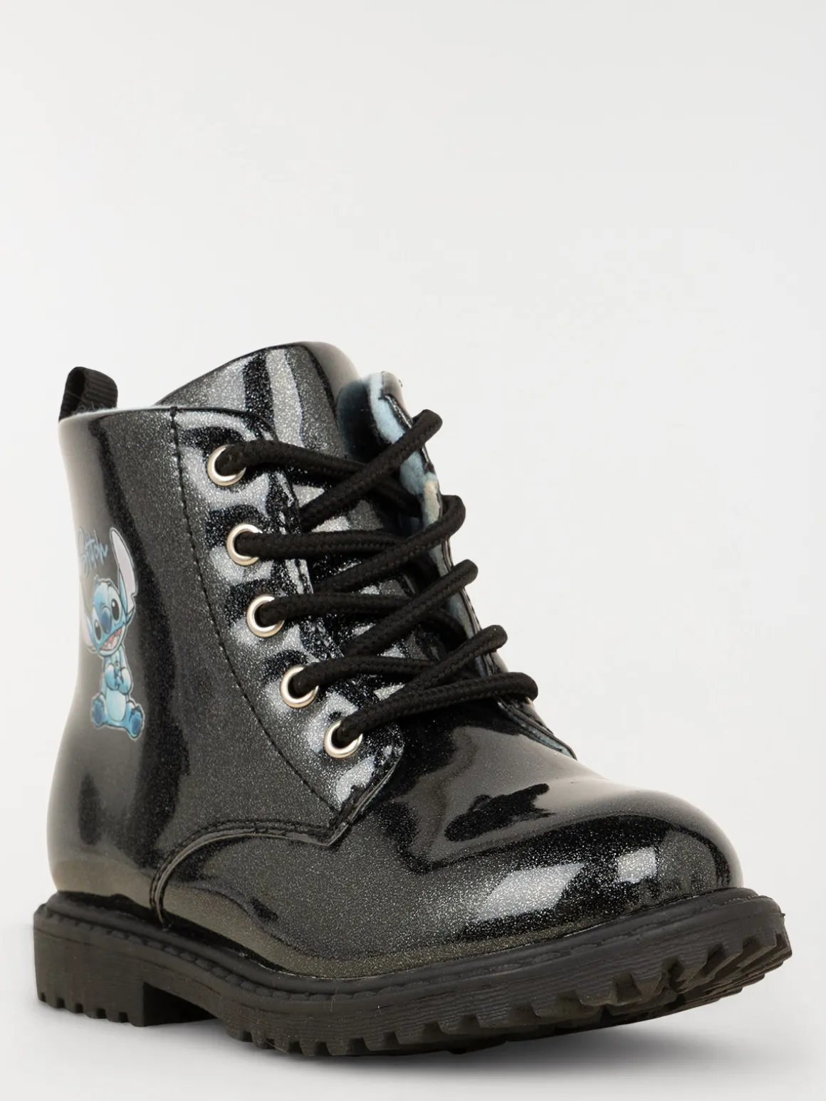 Bottines noires Stitch fille (24-30)