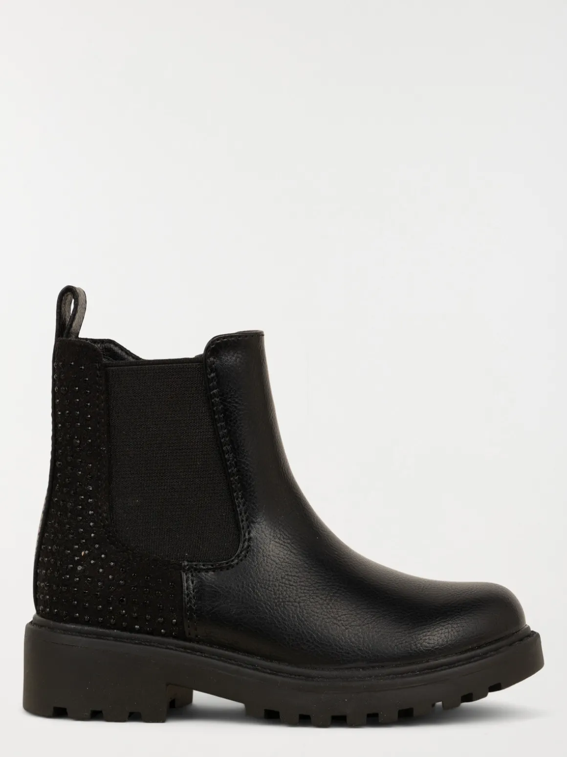 Bottines noires strass fille (24-30)