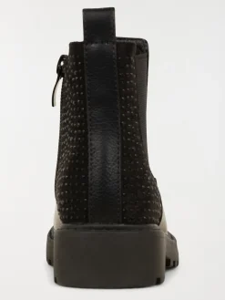 Bottines noires strass fille (24-30)