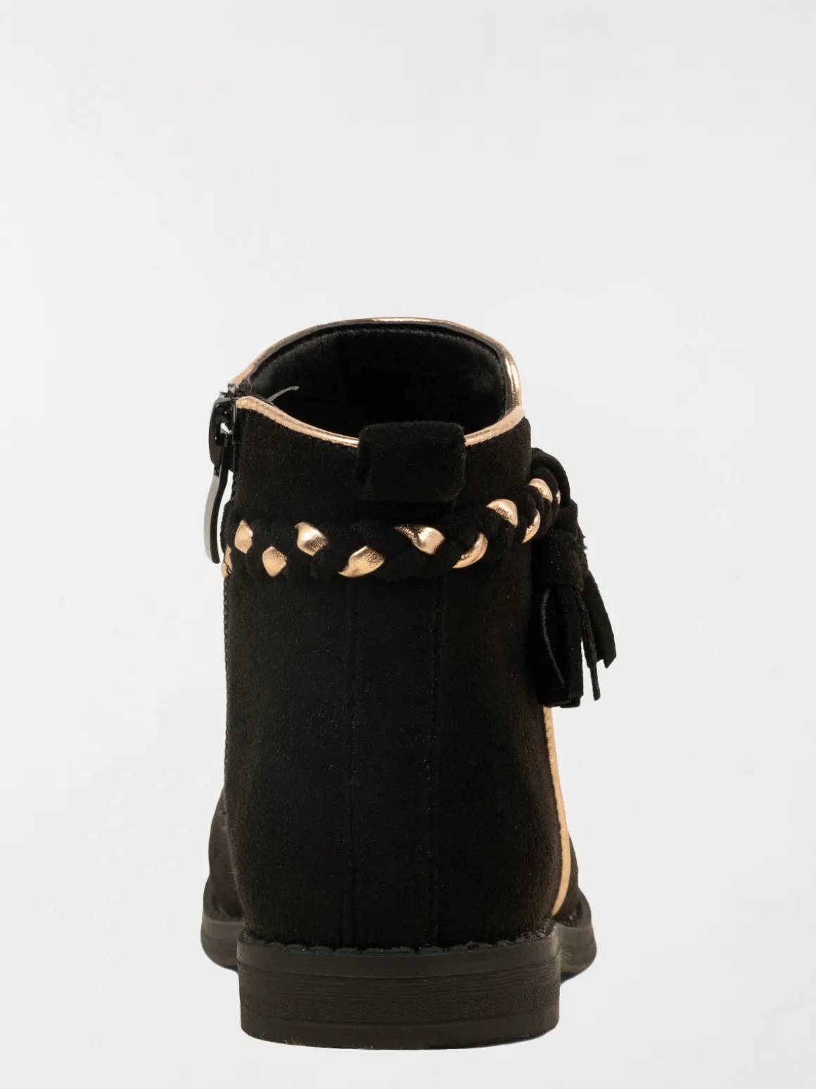 Bottines noires suédines fille (31-36)