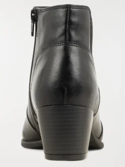 Bottines noires talons femme (36-41)