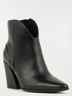 Bottines noires zippées femme (36-41)