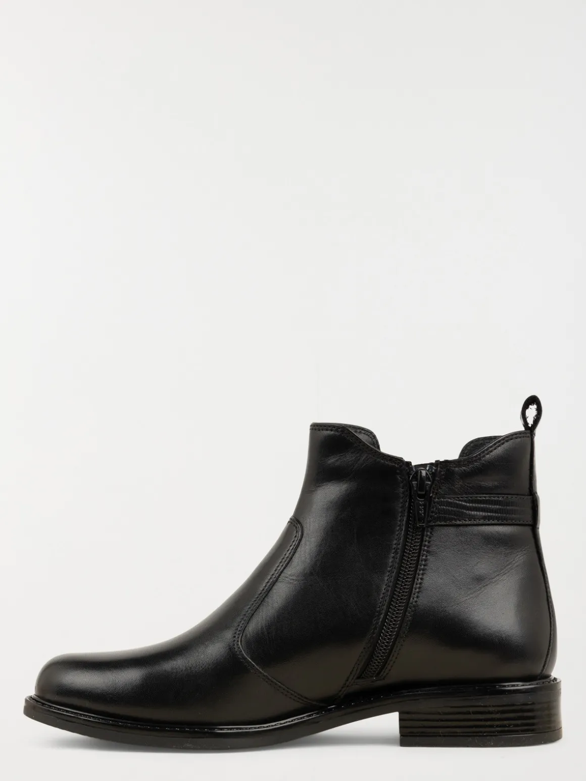 Bottines noires zippées femme (36-41)