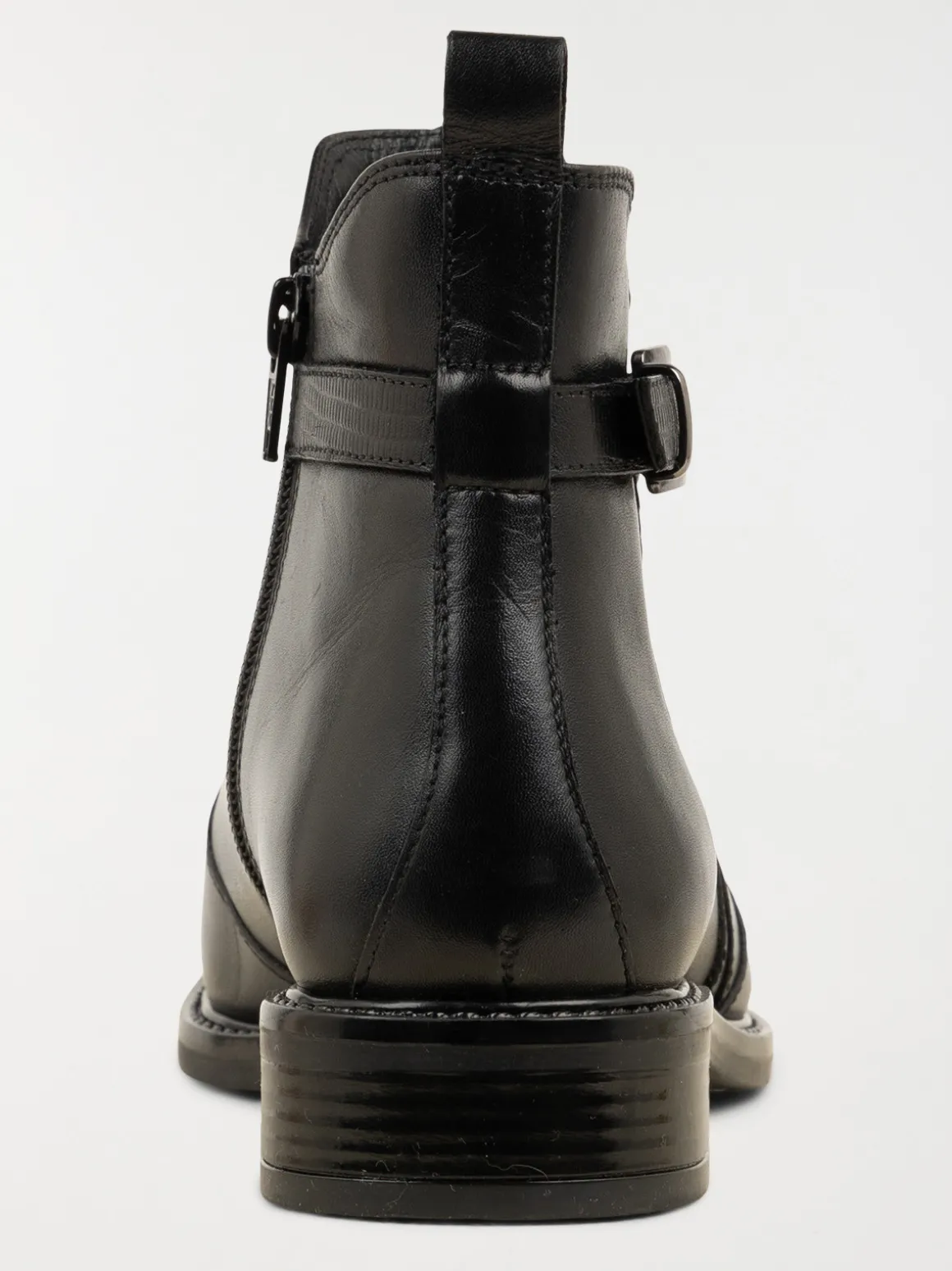 Bottines noires zippées femme (36-41)