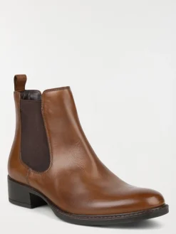 Bottines plates femme marron (36-41)