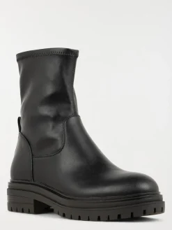 Bottines plates noires femme (36-41)