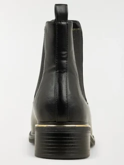 Bottines plates noires femme (36-41)