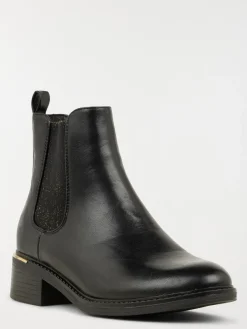 Bottines plates noires femme (36-41)