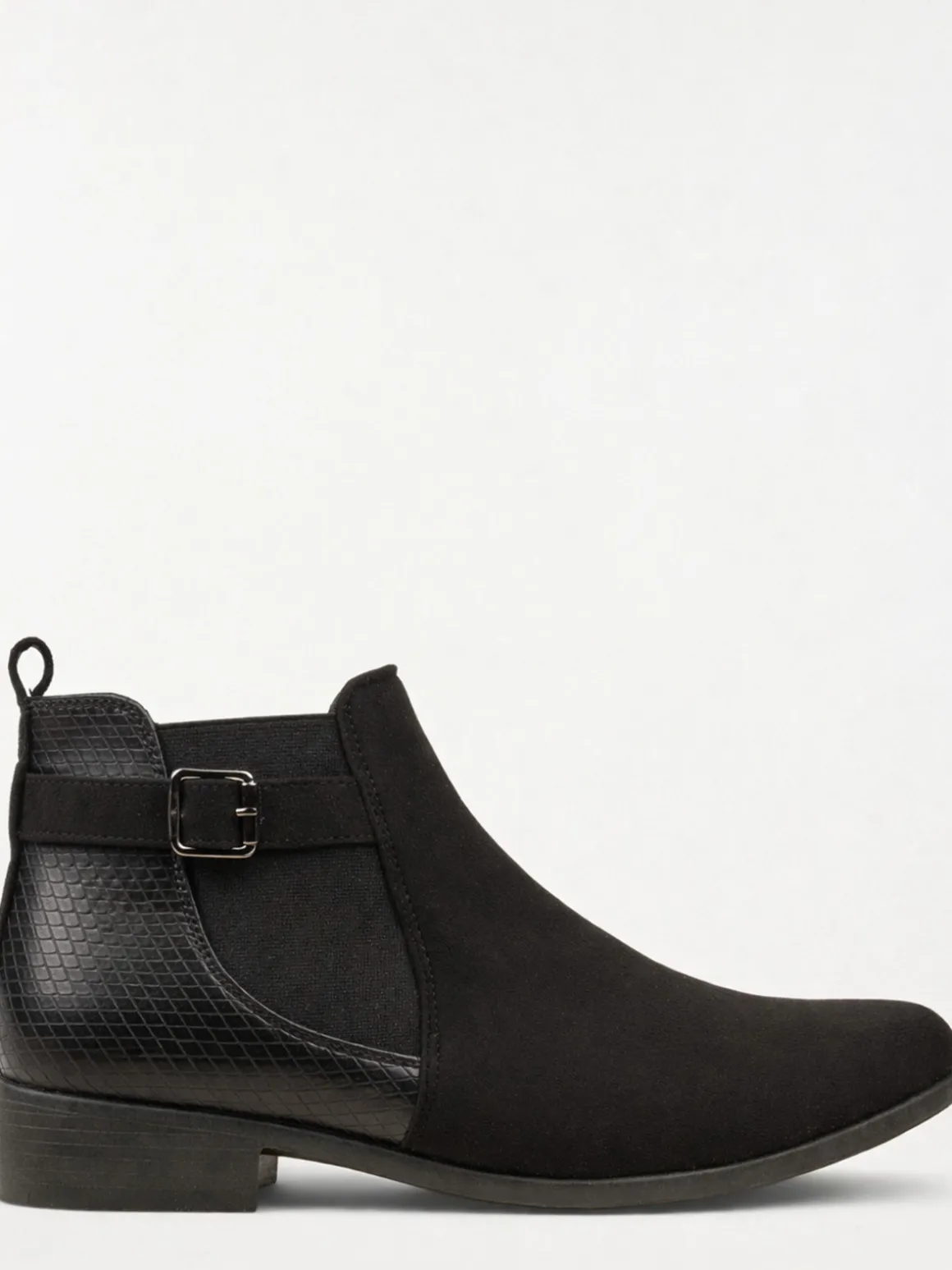 Bottines plates noires femme (36-41)