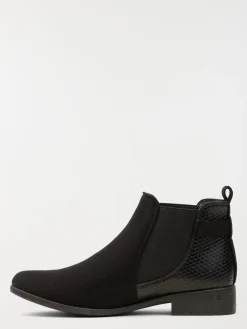 Bottines plates noires femme (36-41)