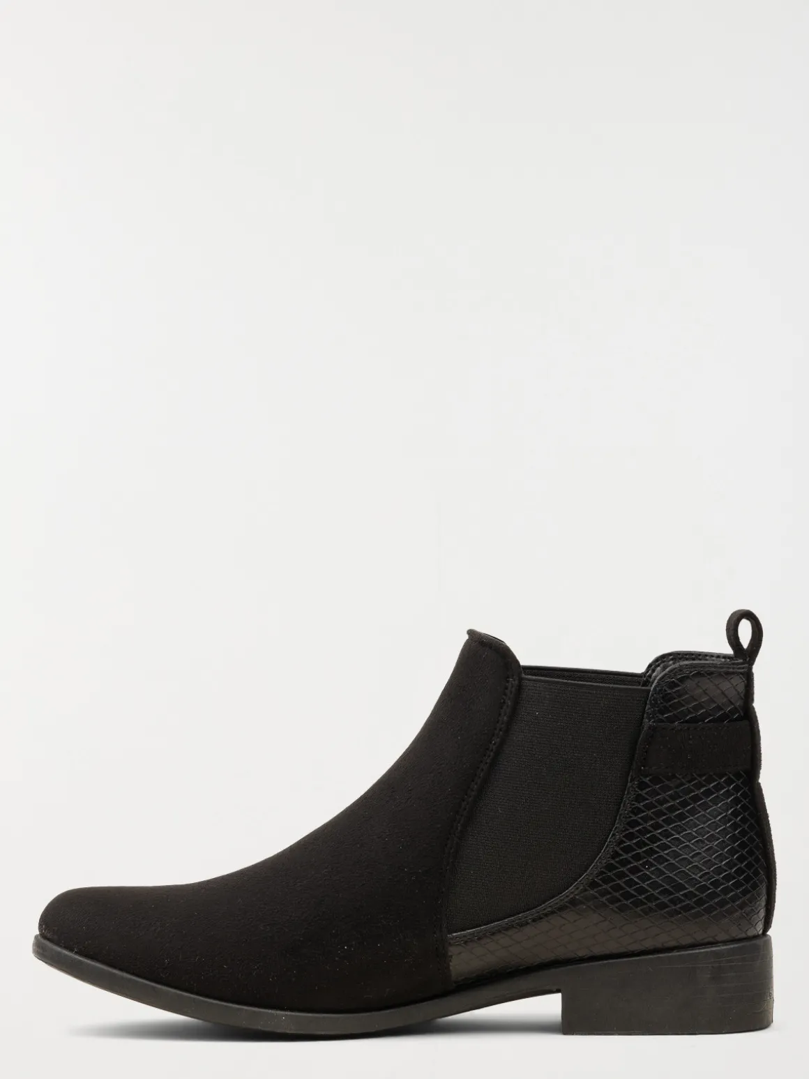 Bottines plates noires femme (36-41)
