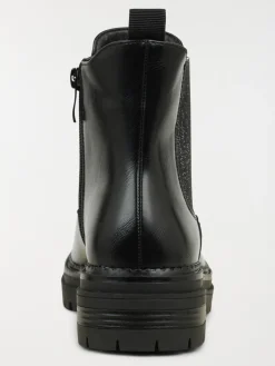 Bottines plates noires femme (36-41)