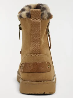 Bottines plates zippées femme (36-41)