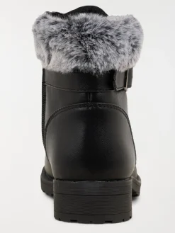 Bottines revers fourré fille (31-36)