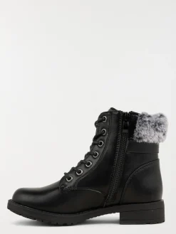 Bottines revers fourré fille (31-36)