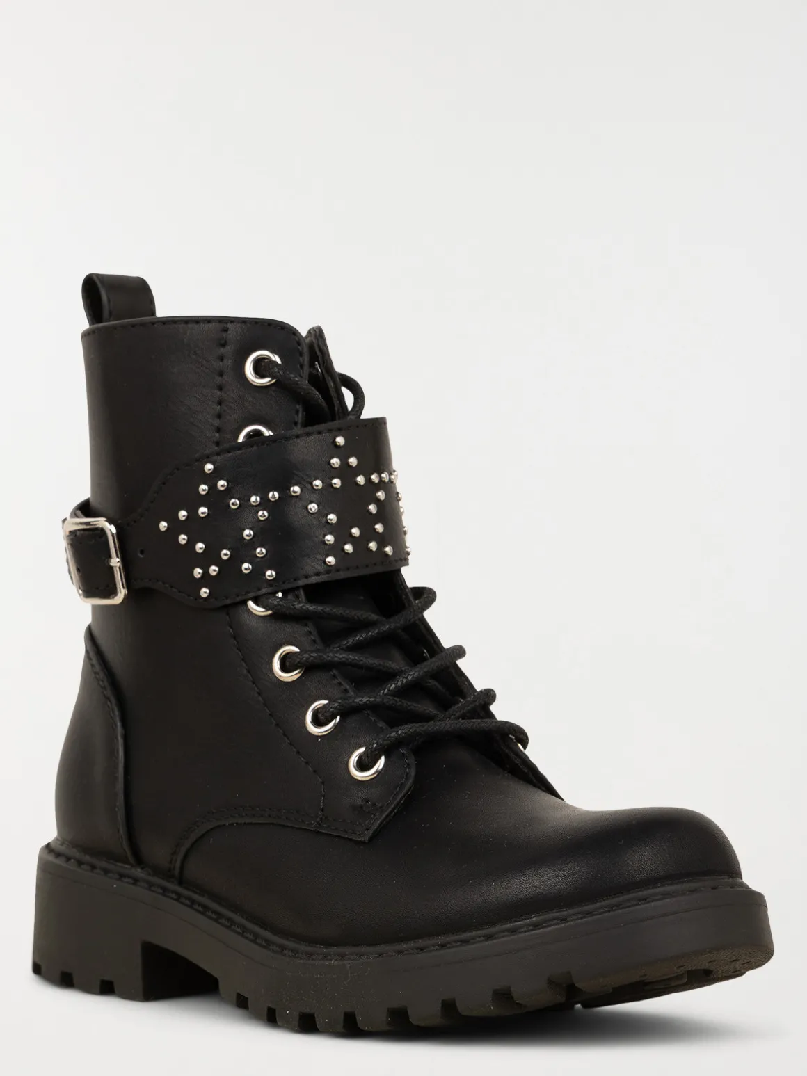 Bottines rock star noire fille (31-36)