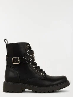 Bottines rock star noire fille (31-36)