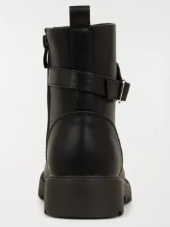 Bottines rock star noire fille (31-36)