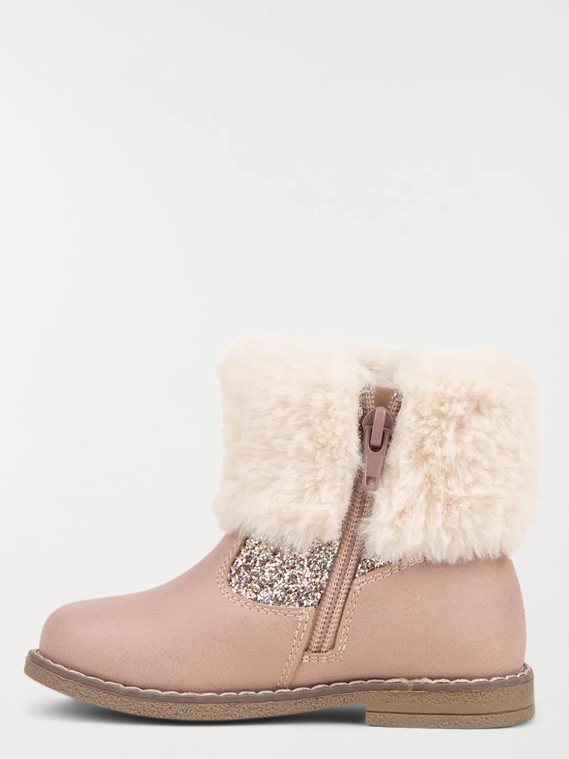 Bottines roses fourrées fille (24-30)