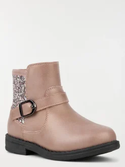 Bottines roses pailletées fille (24-30)