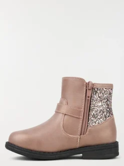 Bottines roses pailletées fille (24-30)