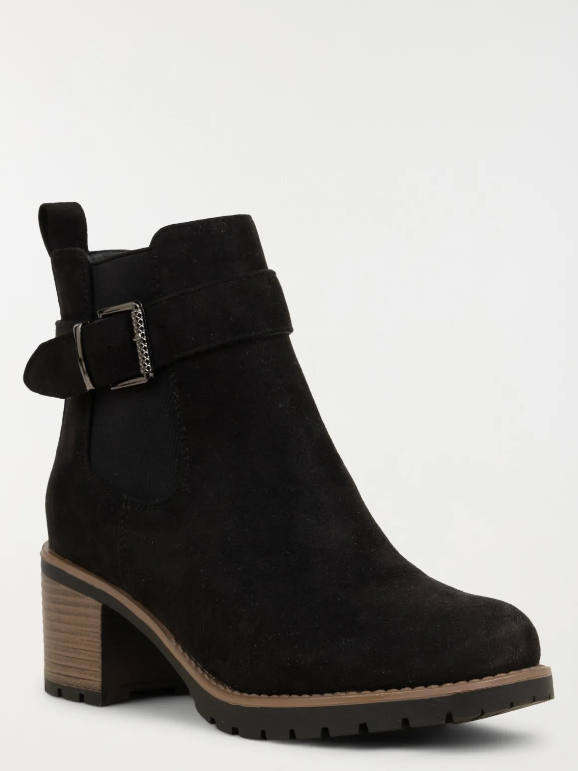 Bottines suédine à talon femme (36-41)