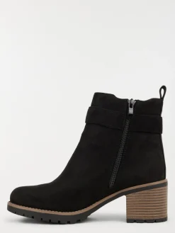 Bottines suédine à talon femme (36-41)