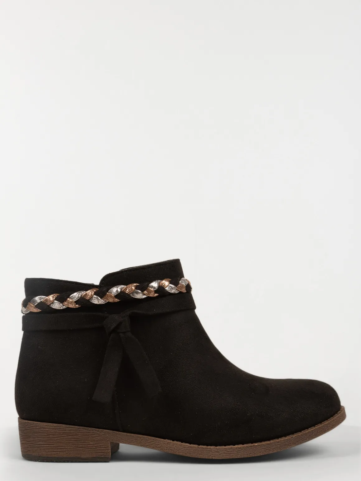 Bottines suédines noires fille (31-35)
