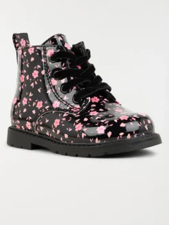 Bottines vernies fleuries fille (20-23)