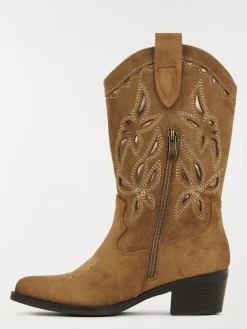 Bottines western camel femme (36-41)