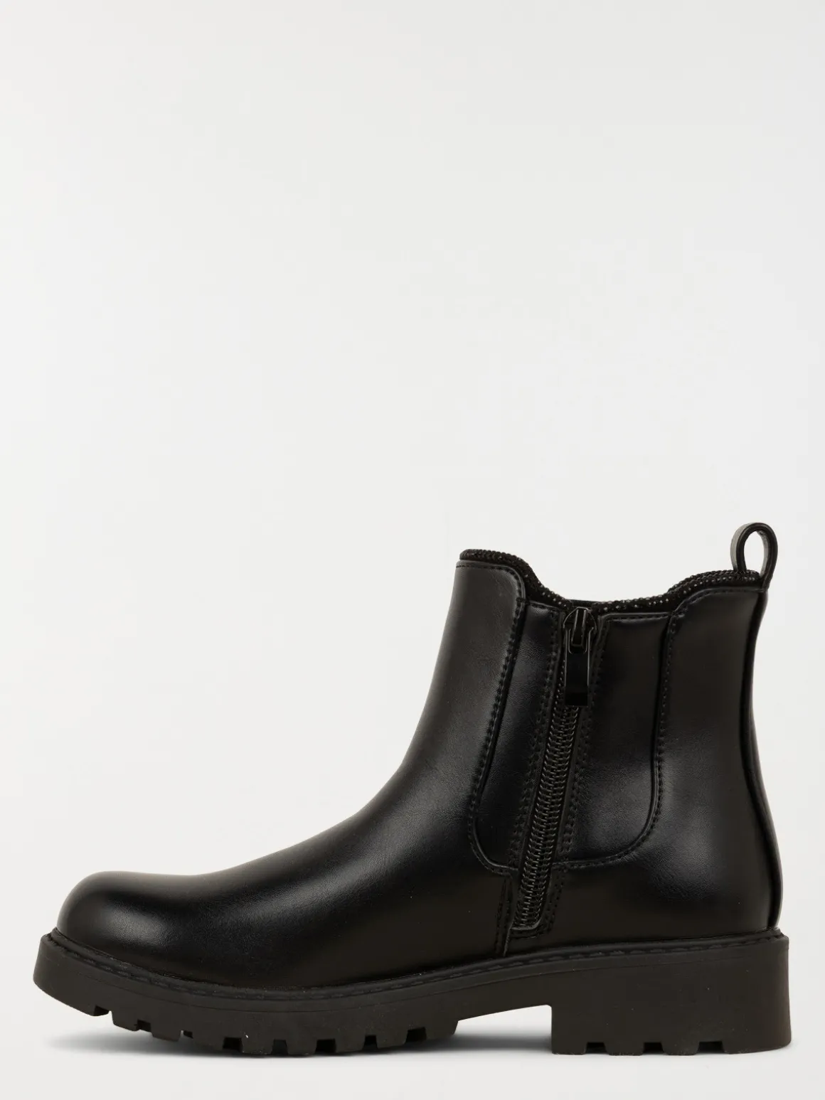Bottines zippée noires fille (31-36)