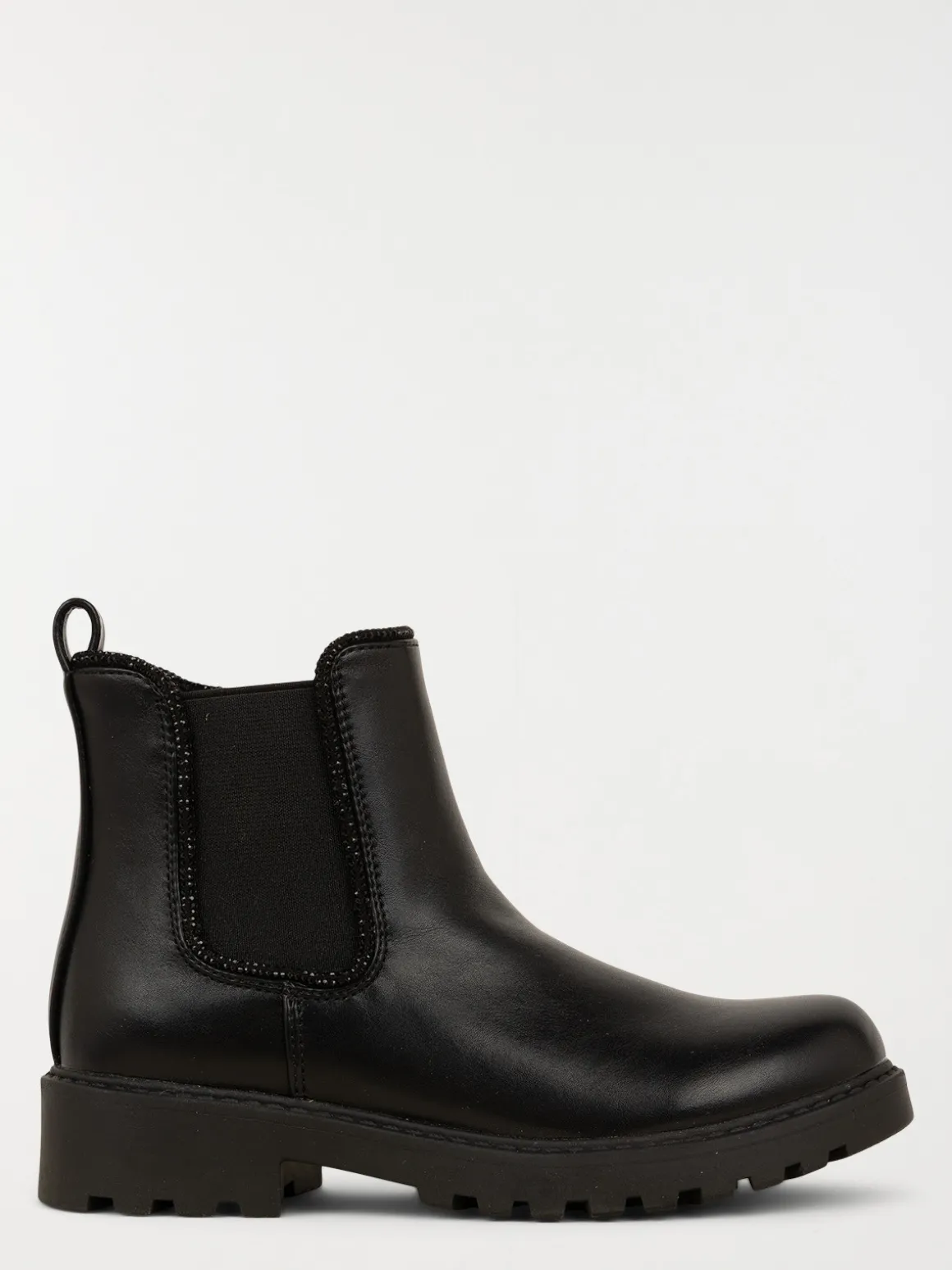 Bottines zippée noires fille (31-36)