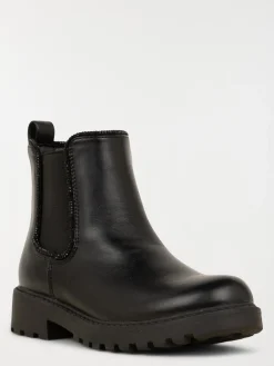 Bottines zippée noires fille (31-36)