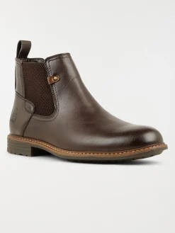 Bottines zippées marrons homme (40-46)