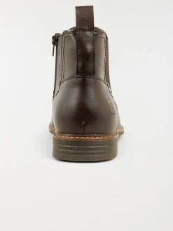 Bottines zippées marrons homme (40-46)